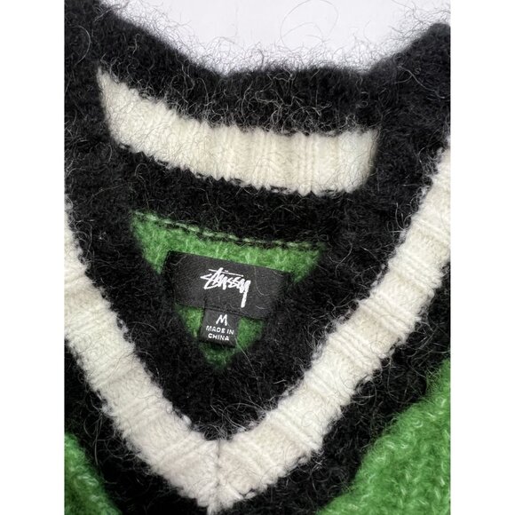 Stussy Tennis Sweater in Green - Picture 4 of 5